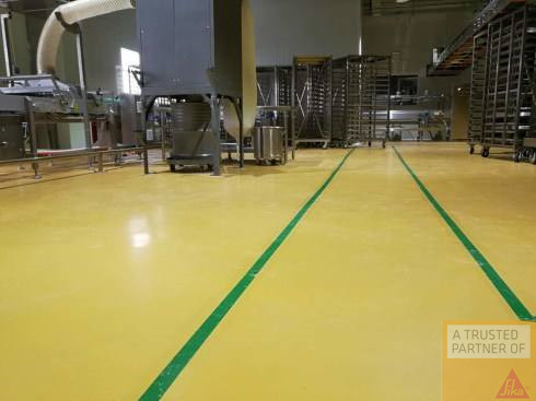 食品廠-西卡環氧自流平地坪案例 食品廠-西卡環氧自流平地坪案例